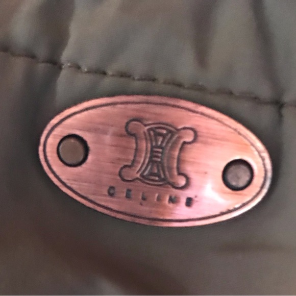 COPY - Great Condition Celine Green Nylon Tote Bag. With Certificate of Authent… - Picture 12 of 16